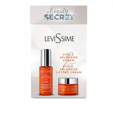 BEAUTY SECRET PACK VITA C SPLENDOR: — Интеллектуальный крем с витамином с, 50 мл + лифтинг-крем для шеи и декольте, 50 мл LeviSsime, набор