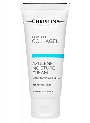 Elastin Collagen Azulene Moisture Cream with Vitamins A, E & HA for normal skin,60