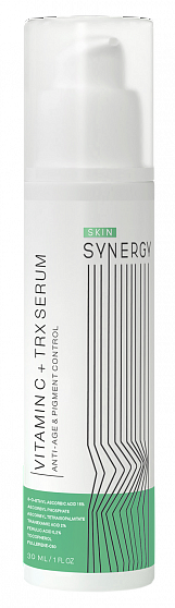 Skin Synergy СЫВОРОТКА С ВИТАМИНОМ С И ТРАНЕКСАМОВОЙ КИСЛОТОЙ VITAMIN C + TRX SERUM, 30 мл