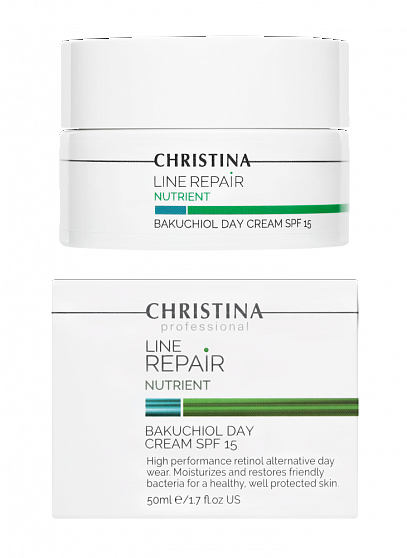 Christina Line Repair Nutrient Bakuchiol Day Cream SPF15 – Дневной крем с бакучиолом SPF15, 50 мл