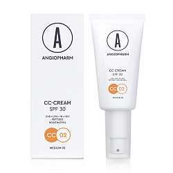 CC крем SPF 30 medium 02 АНГИОФАРМ, 30 мл