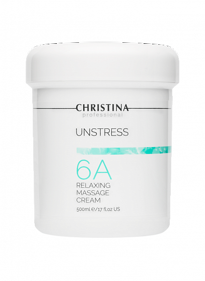 Christina Unstress Relaxing Massage Cream – Расслабляющий массажный крем (шаг 6a), 500 мл
