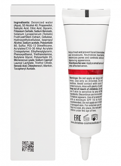Christina Comodex Correct & Prevent Gel – Гель для локальной коррекции, 30 мл