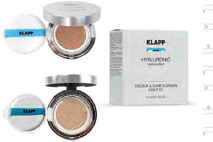 KLAPP HYALURONIC Тональный увлажняющий кушон, тон средний, 15 мл