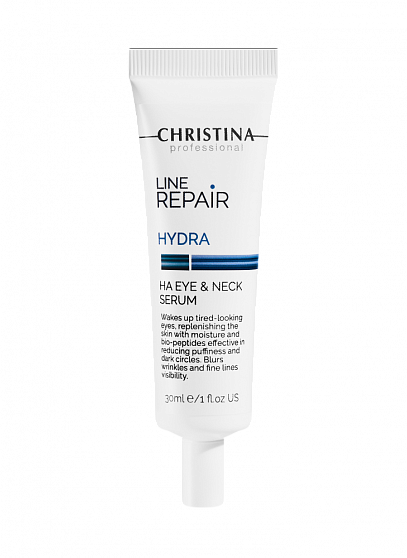 Christina Line Repair Hydra Ha Eye & Neck Serum – Сыворотка для кожи вокруг глаз и шеи с гиалуроновой кислотой, 30 мл
