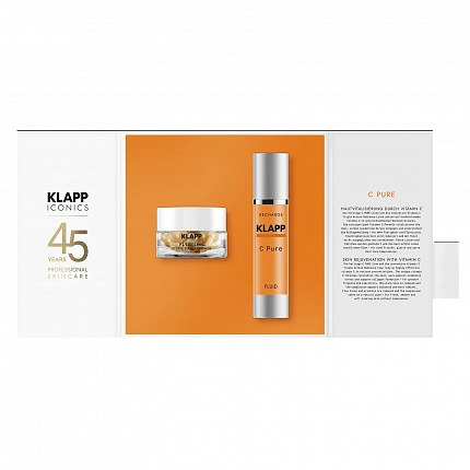 KLAPP Подарочный набор Iconics C Pure (флюид 50 мл, капсулы 30 шт), 1 шт