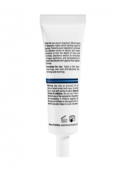 Christina Line Repair Hydra Ha Eye & Neck Serum – Сыворотка для кожи вокруг глаз и шеи с гиалуроновой кислотой, 30 мл