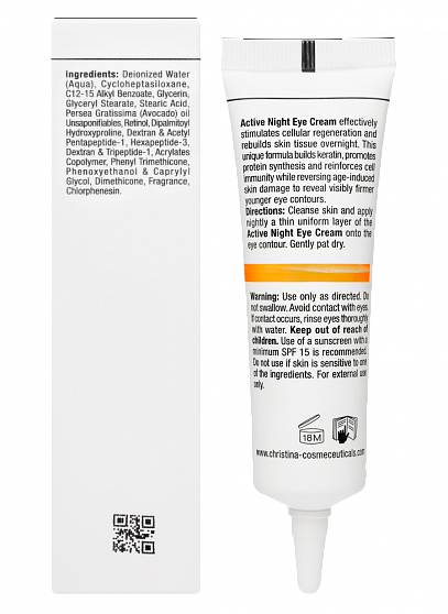 Christina Forever Young Active Night Eye Cream – Активный ночной крем для кожи вокруг глаз, 30 мл