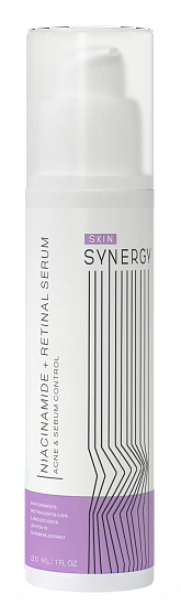 Skin Synergy СЫВОРОТКА С НИАЦИНАМИДОМ И РЕТИНАЛЕМ NIACINAMIDE + RETINAL SERUM, 30 мл