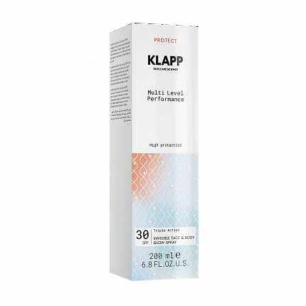 KLAPP MLP SUN PROTECTION Сияющий спрей для лица и тела SPF30, 200 мл