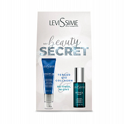 BEAUTY SECRET PACK — Ночной крем с ретинолом cream 50 мл + укрепляющий крем tensor q10 collagen 50 мл LeviSsime, набор