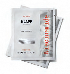 KLAPP NIACINAMIDE Маска для лица, 10 шт, 1 уп