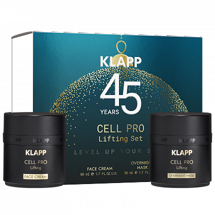 KLAPP ПОДАРОЧНЫЕ НАБОРЫ Cell Pro Lifting Set (крем для лица 50 мл, ночная маска для лица 50 мл), 1 шт