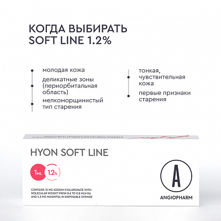 Гион Софт Лайн 1,2% (12 мг), шприц АНГИОФАРМ, 1 мл