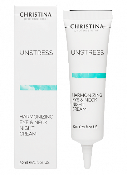 Christina Unstress Harmonizing Eye & Neck Night Cream – Ночной крем для кожи вокруг глаз и шеи, 30 мл